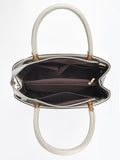 CEILIM | Solid Color Double Handle Tote Bag With Wallet, Minimalist Style