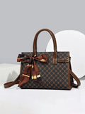 CEILIM | Fashionable Commute Style Handbag 3pcs/set With Silk Scarf