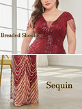 CEILIM | V Neck Evening Dress