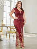 CEILIM | V Neck Evening Dress