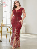 CEILIM | V Neck Evening Dress