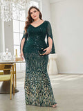 CEILIM | Princess Sequin Green Wedding Prom Dress