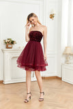 CEILIM | Sequin Prom Mini Dress + Sequins cape.