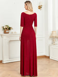 CEILIM | Round Neck Cotton Blends with sequins flowers emplique Dress