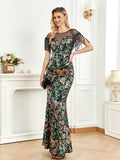 CEILIM | Off the Shoulder fringes Sleeveless Sexy Bodycon Sequined Dresses